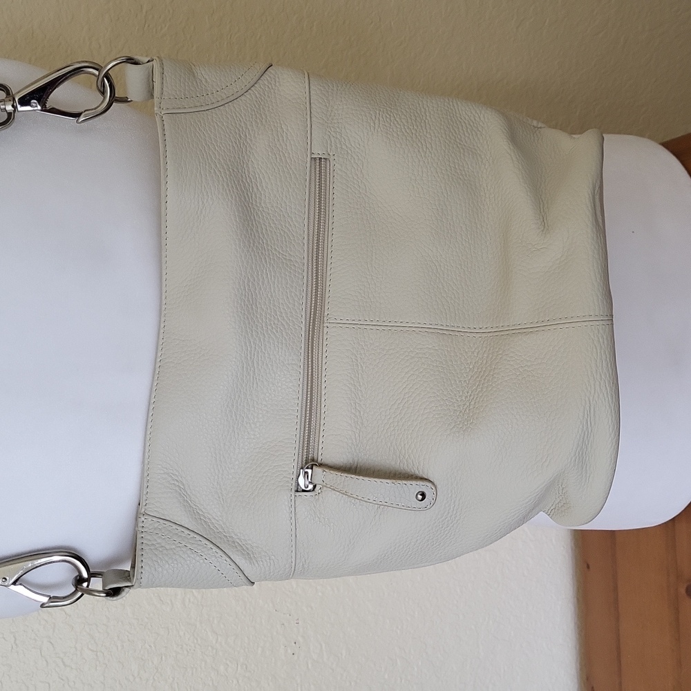 Stone & Co. Cream Leather Shoulder Bag - Picture 3 of 11
